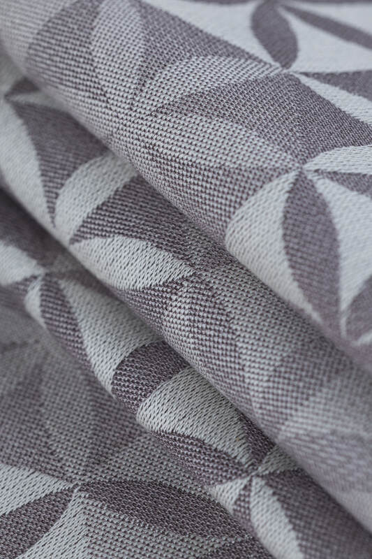 LennyPreschool Carrier, Preschool Size, jacquard weave (55% cotton, 45% TENCEL Lyocell) - HEXAFLOWERS - MIRROR #babywearing