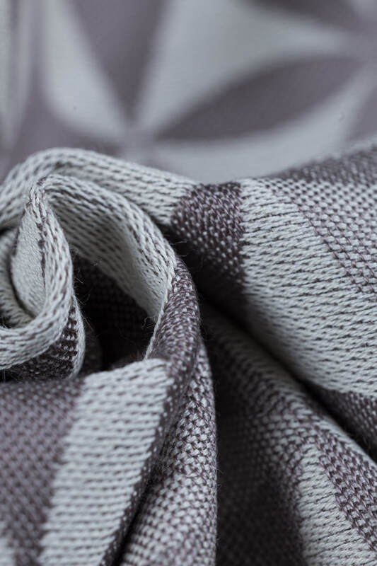 LennyPreschool Carrier, Preschool Size, jacquard weave (55% cotton, 45% TENCEL Lyocell) - HEXAFLOWERS - MIRROR #babywearing