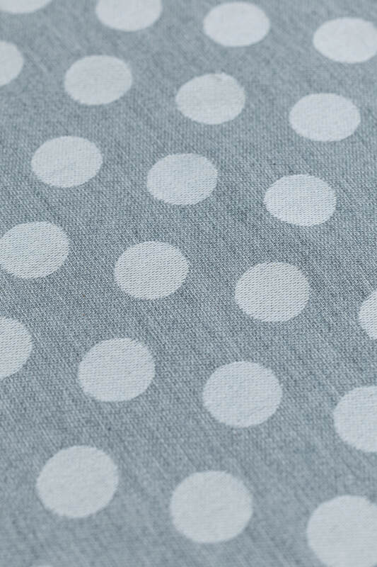 Baby Wrap, Jacquard Weave (100% cotton) - POLKA DOTS - PLOP - size S (grade B) #babywearing