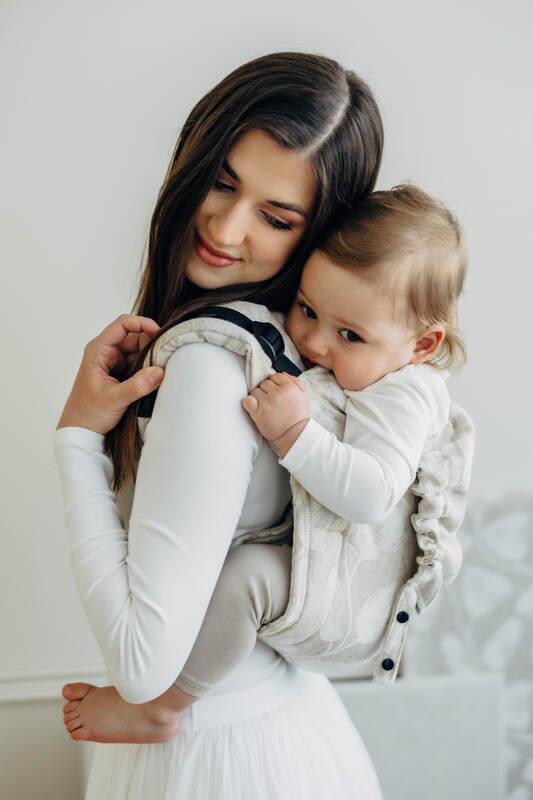 Nosidło Klamrowe Onbuhimo PRO z tkaniny żakardowej (50% bawełna, 25%konopie, 25% lyocell), rozmiar Toddler - VIRIDIFLORA - CONNECT #babywearing