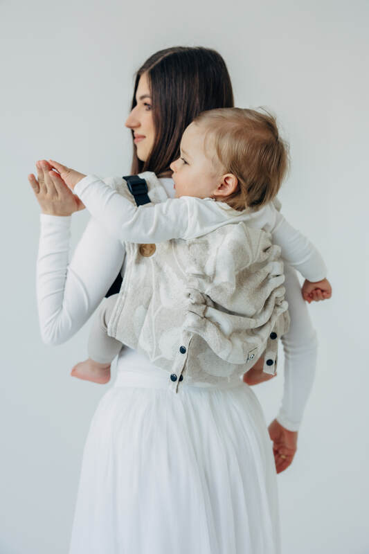 Nosidło Klamrowe Onbuhimo PRO z tkaniny żakardowej (50% bawełna, 25%konopie, 25% lyocell), rozmiar Toddler - VIRIDIFLORA - CONNECT #babywearing