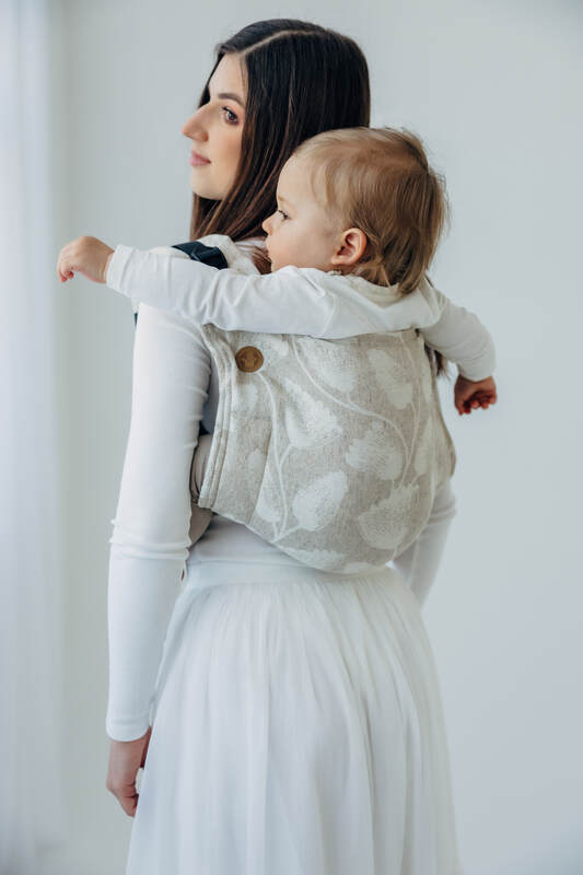 Nosidło Klamrowe Onbuhimo PRO z tkaniny żakardowej (50% bawełna, 25%konopie, 25% lyocell), rozmiar Toddler - VIRIDIFLORA - CONNECT #babywearing