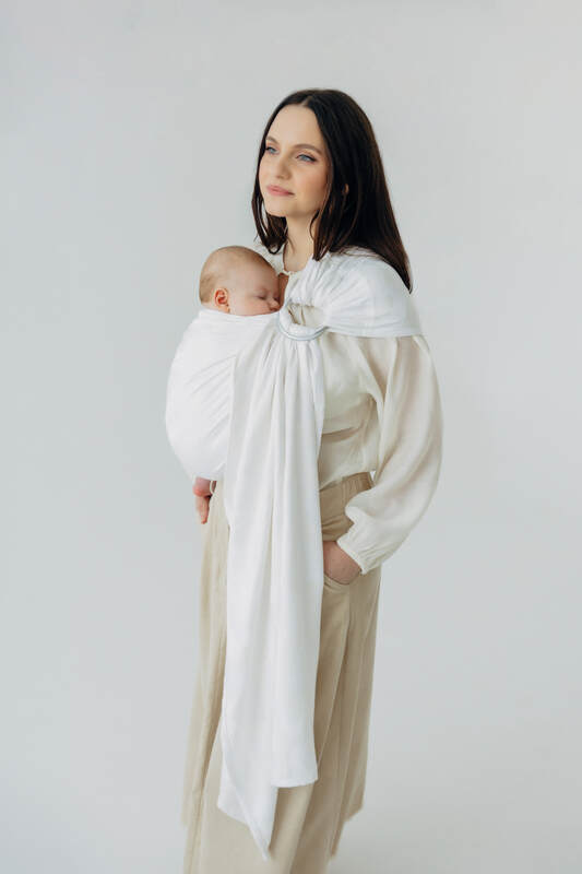 Ringsling, Maat Standaard 1,8 m, VIRIDIFLORA  - MILKY WAY #babywearing
