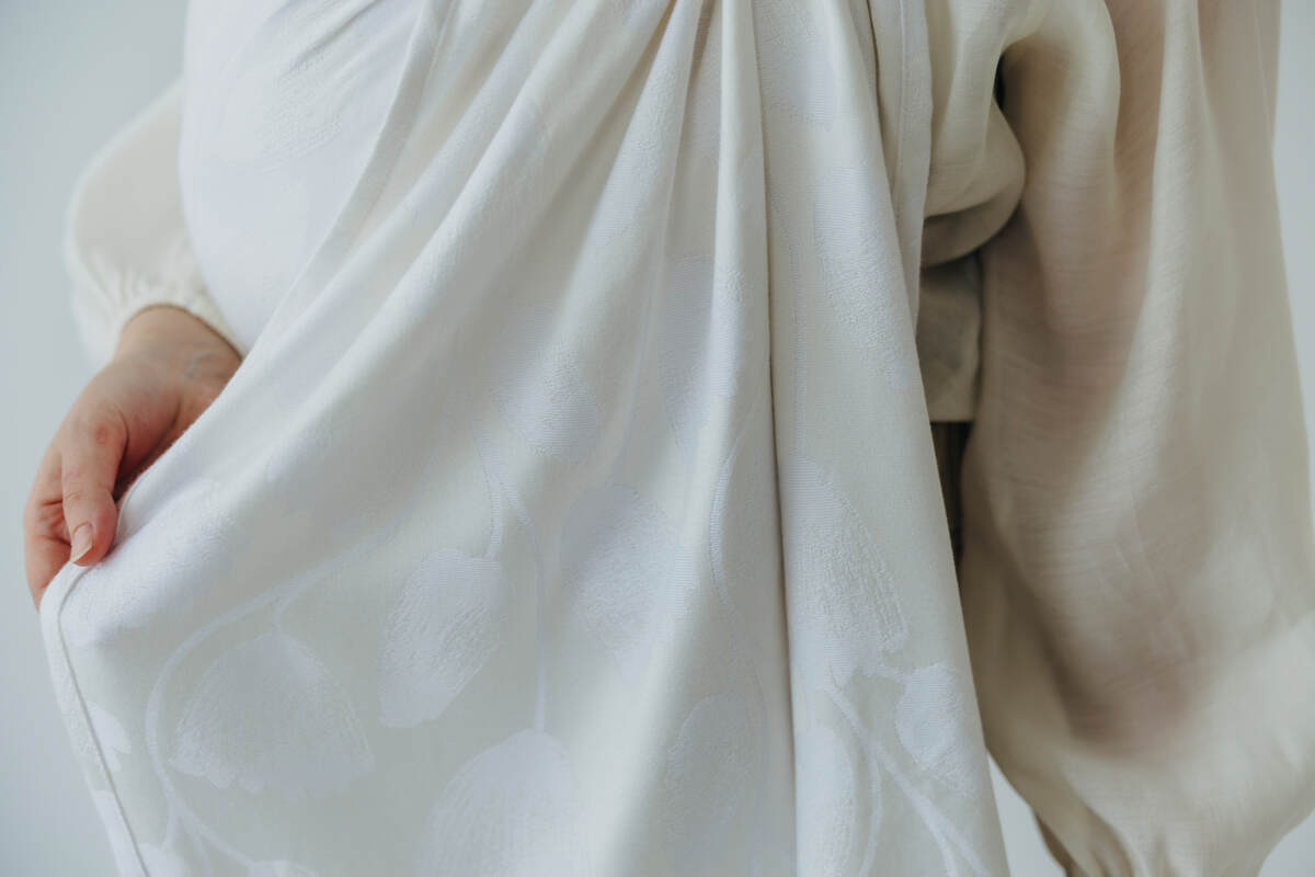 Ringsling, Maat Standaard 1,8 m, VIRIDIFLORA  - MILKY WAY #babywearing