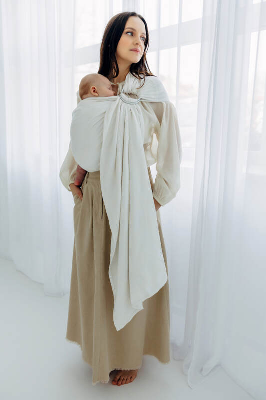 Ringsling, Maat Standaard 1,8 m, VIRIDIFLORA  - MILKY WAY #babywearing