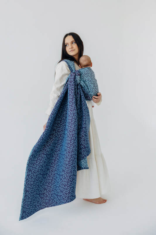 Fascia portabebè, tessitura Jacquard (100% cotone) - ENCHANTED NOOK - FAIRY - taglia S #babywearing