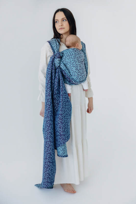 Fascia portabebè, tessitura Jacquard (100% cotone) - ENCHANTED NOOK - FAIRY - taglia S #babywearing