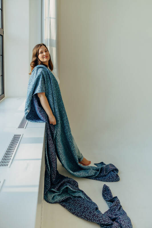 Fascia portabebè, tessitura Jacquard (100% cotone) - ENCHANTED NOOK - FAIRY - taglia S #babywearing