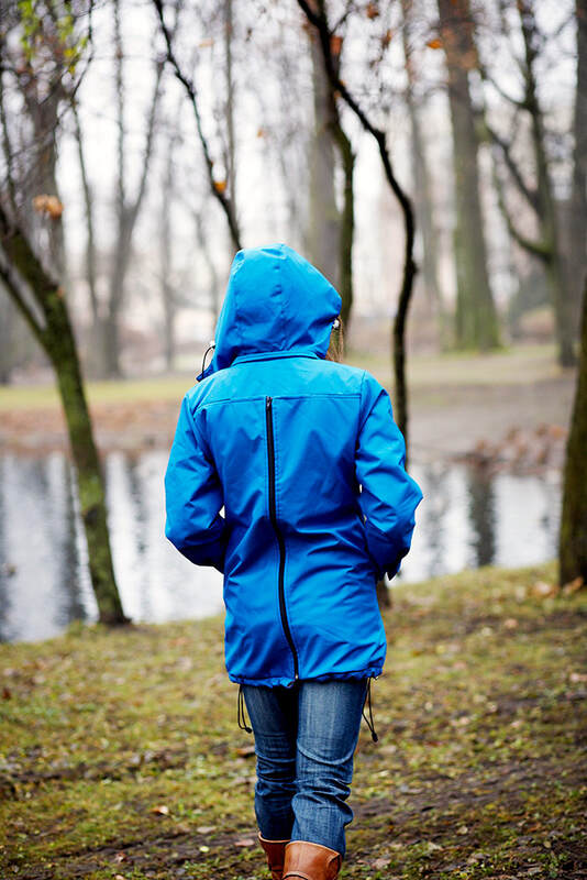 Babywearing Coat - size L - blue #babywearing
