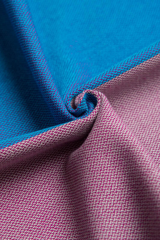 Vevd bæresjal, Størrelse Størrelse 5 (S - 4,2 m), MY FIRST - FLUORITE (Andre sortering) #babywearing