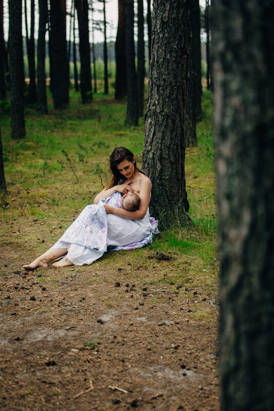 Baby Wrap, Jacquard Weave (60% cotton, 40% linen) - DRAGONFLY LAVENDER - size M #babywearing