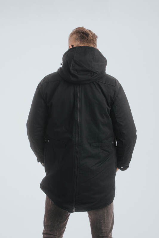 Two-sided Babywearing Parka Coat - size 6XL - Black - Black #babywearing