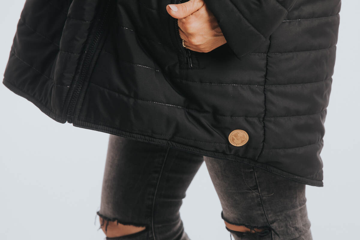 Two-sided Babywearing Parka Coat - size 6XL - Black - Black #babywearing