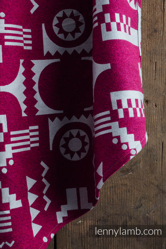 Fascia portabebè, tessitura Jacquard (50% perla, 27% seta pettinata, 23% cotone pettinato) - EXPERIMENT no.12 - taglia XS #babywearing