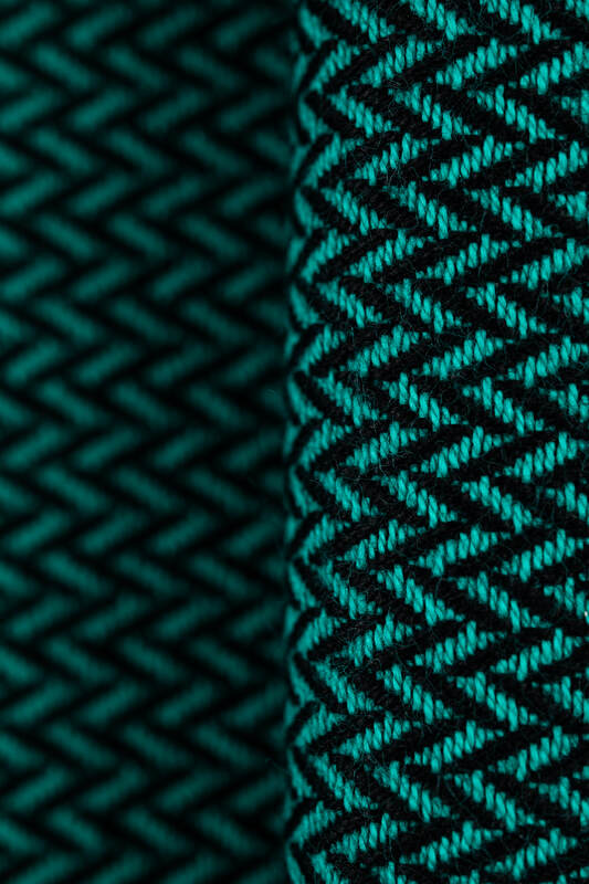 Ring Sling - EMERALD - 100% Cotton - Herringbone Weave -  with gathered shoulder - standard 1.8m #babywearing
