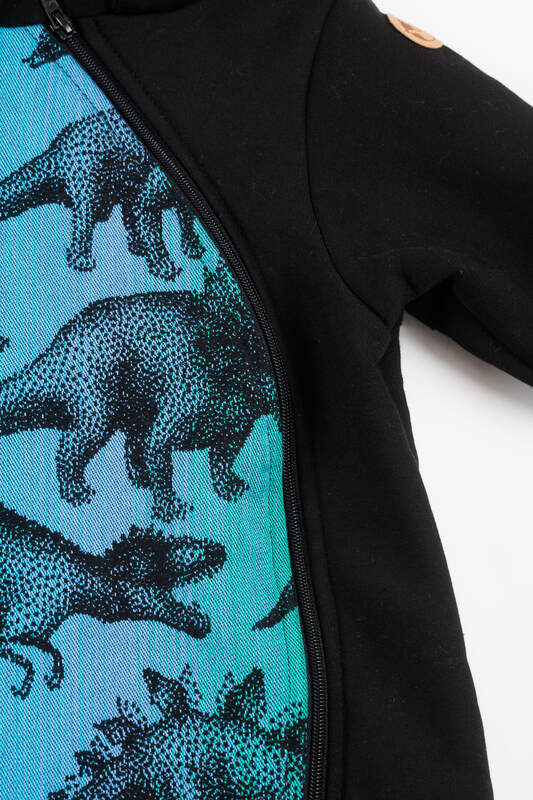 Bear Romper - size 104 - Black & Jurassic  #babywearing