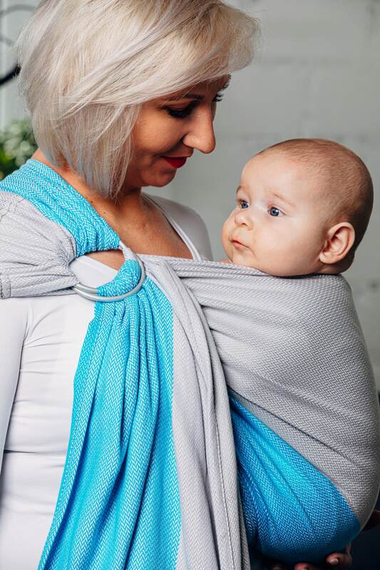 Ringslynge, Størrelse Standard 1,8 m, LITTLE HERRINGBONE (2. sort) #babywearing