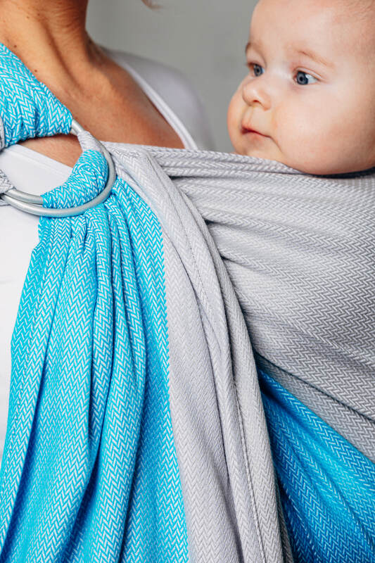 Ringslynge, Størrelse Standard 1,8 m, LITTLE HERRINGBONE (2. sort) #babywearing