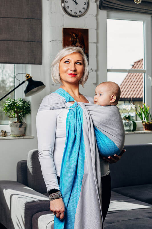 Ringslynge, Størrelse Standard 1,8 m, LITTLE HERRINGBONE (2. sort) #babywearing