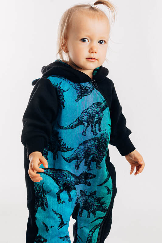 Bear Romper - size 104 - Black & Jurassic  #babywearing