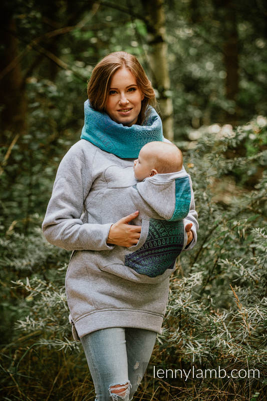 Bæregensere, Størrelse Størrelse XXL, PEACOCK'S TAIL - FANTASY  #babywearing