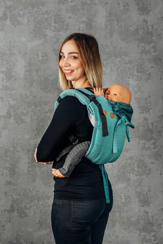 Onbuhimo – bæresele uden hoftebælte, Størrelse Onbuhimo Standard, LITTLE HERRINGBONE  #babywearing
