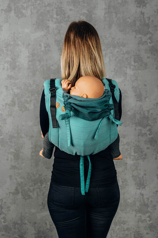 Onbuhimo – bæresele uden hoftebælte, Størrelse Onbuhimo Standard, LITTLE HERRINGBONE  #babywearing