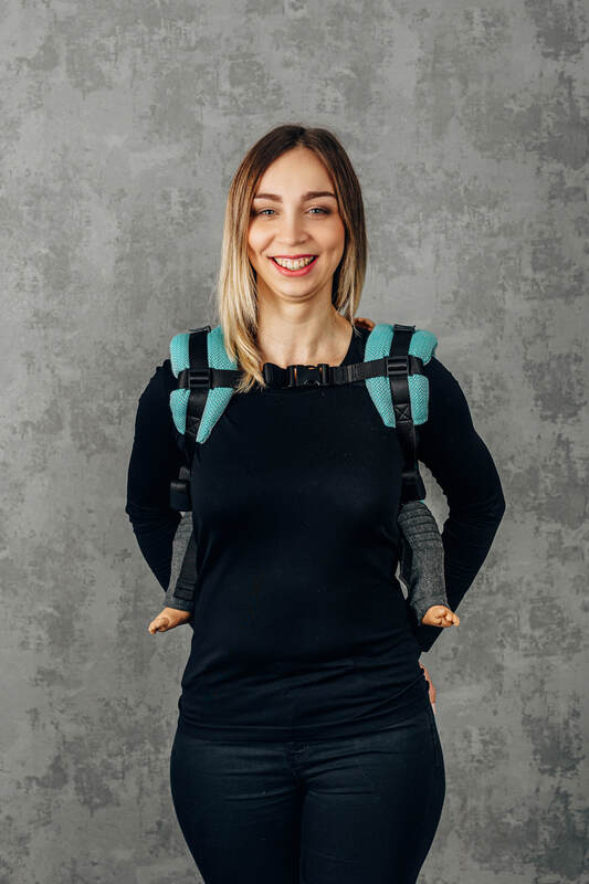 Onbuhimo – bæresele uden hoftebælte, Størrelse Onbuhimo Standard, LITTLE HERRINGBONE  #babywearing