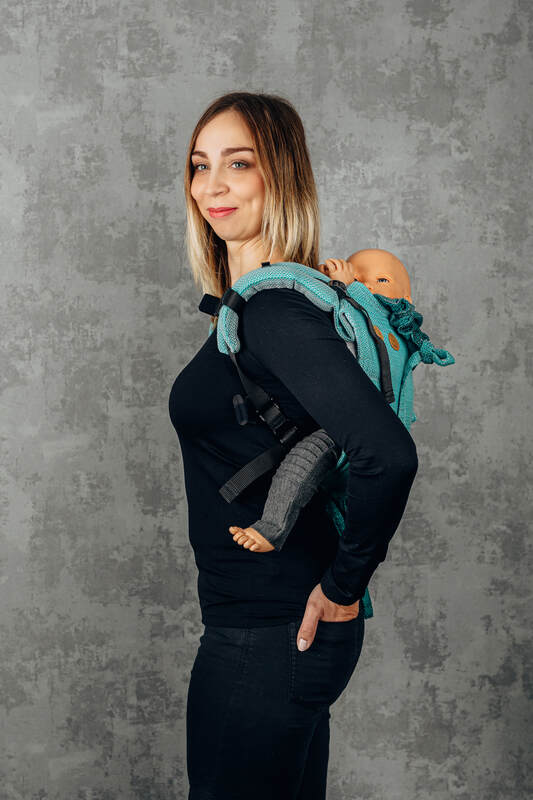 Onbuhimo – bæresele uden hoftebælte, Størrelse Onbuhimo Standard, LITTLE HERRINGBONE  #babywearing