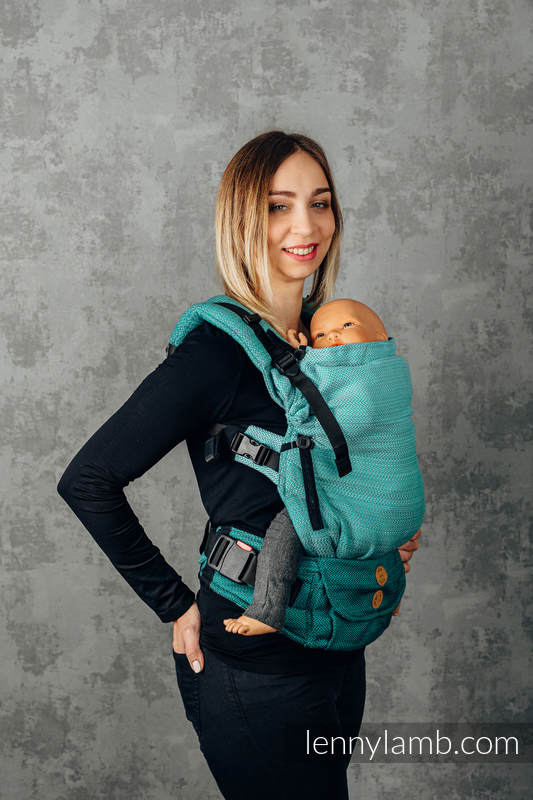 Mochila LennyUpGrade, talla estándar, tejido herringbone 100% algodón - VERSION POUR USAGE PROFESSIONNEL - ENTWINE #babywearing