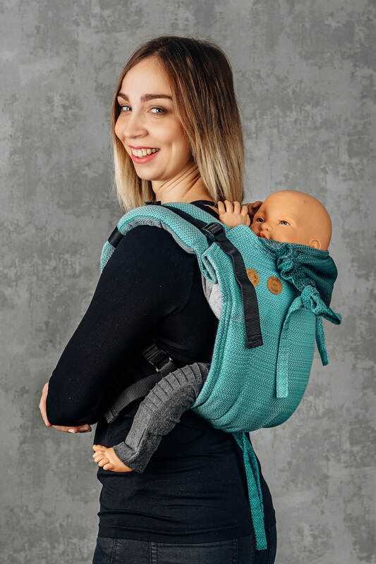Onbuhimo – bæresele uden hoftebælte, Størrelse Onbuhimo Standard, LITTLE HERRINGBONE  #babywearing