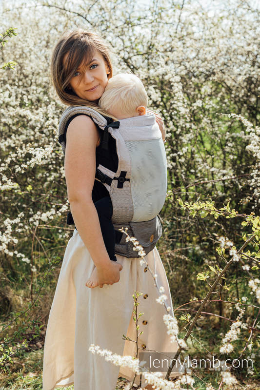 Nosidełko Siatkowe LennyUpGrade z tkaniny żakardowej (75% bawełna, 25% poliester) rozmiar standard - NOVA - MAŁA JODEŁKA OMBRE TOSIA  #babywearing