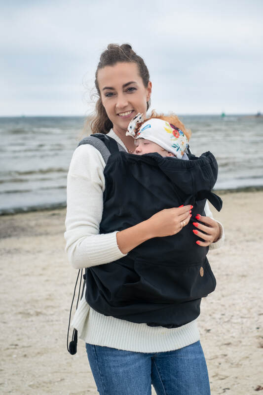 Housse pour porte-bébé/écharpe - Softshell - Noir #babywearing