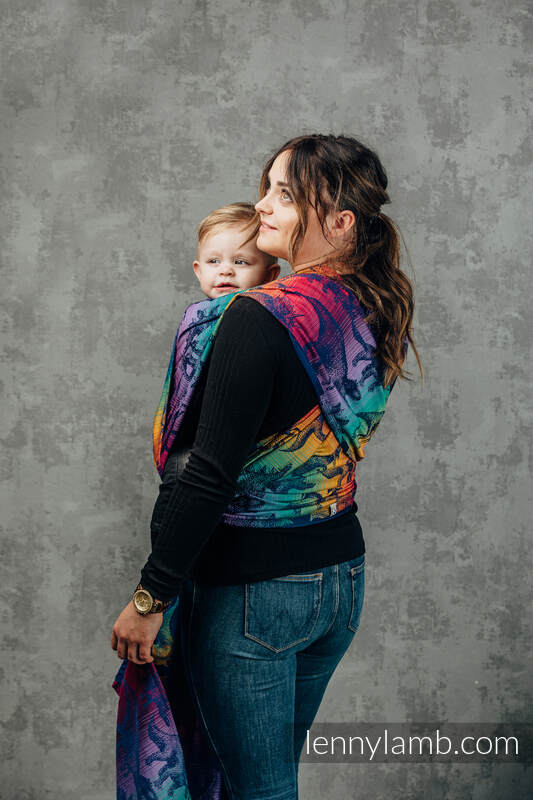 Baby Wrap, Jacquard Weave (100% cotton) - JURASSIC PARK - NEW ERA - size L #babywearing