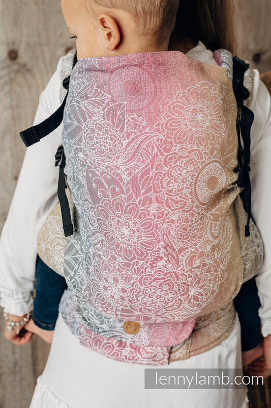 LennyPreschool Carrier, Preschool Size, jacquard weave 100% cotton - WILD WINE - VINEYARD #babywearing
