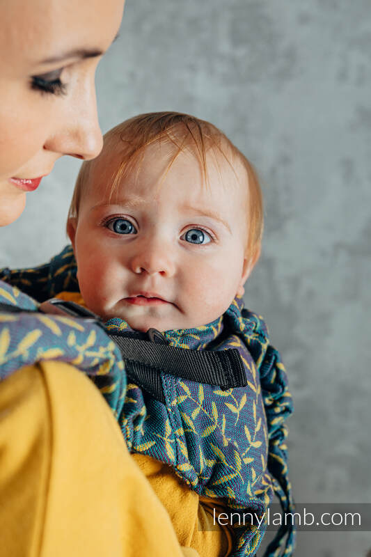 Nosidełko LennyUpGrade  z tkaniny żakardowej 100% bawełna , rozmiar standard - ZACZAROWANY ZAKĄTEK - IN BLOOM #babywearing