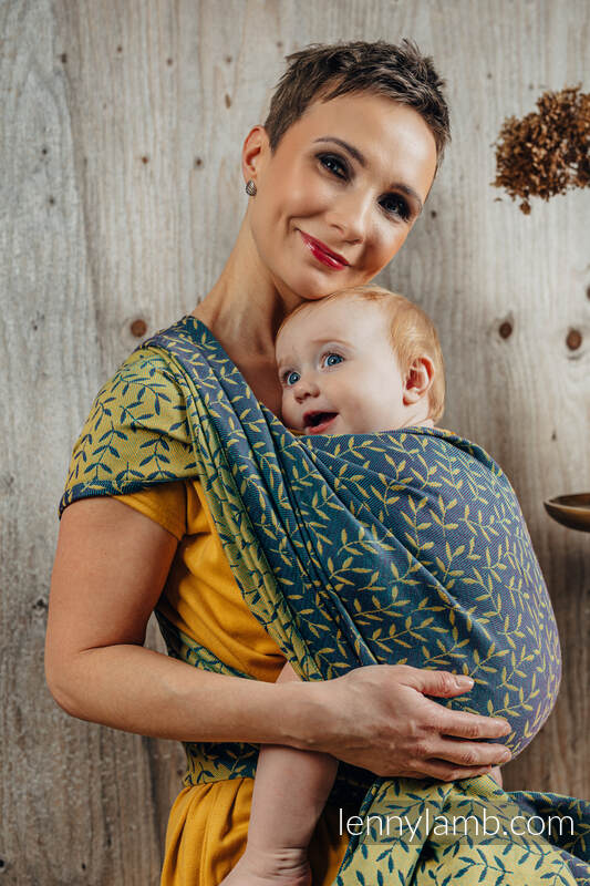 Żakardowa chusta do noszenia dzieci, 100% bawełna - ZACZAROWANY ZAKĄTEK - IN BLOOM - rozmiar XS #babywearing