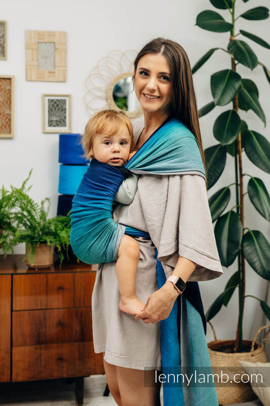 Baby Sling, Broken Twill Weave, (100% cotton) - AIRGLOW - size S #babywearing