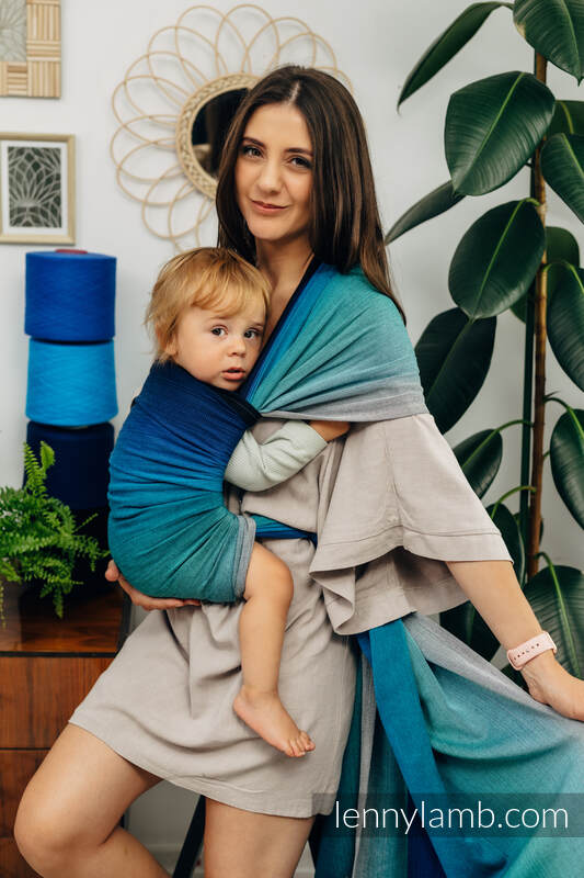 Baby Sling, Broken Twill Weave, (100% cotton) - AIRGLOW - size S #babywearing