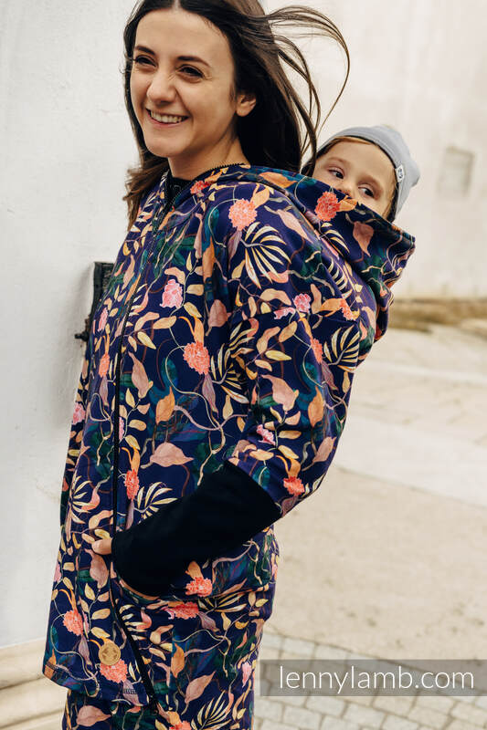 Asymmetriske hettegensere, Størrelse Størrelse XXL, VINTAGE FLOWERS  #babywearing