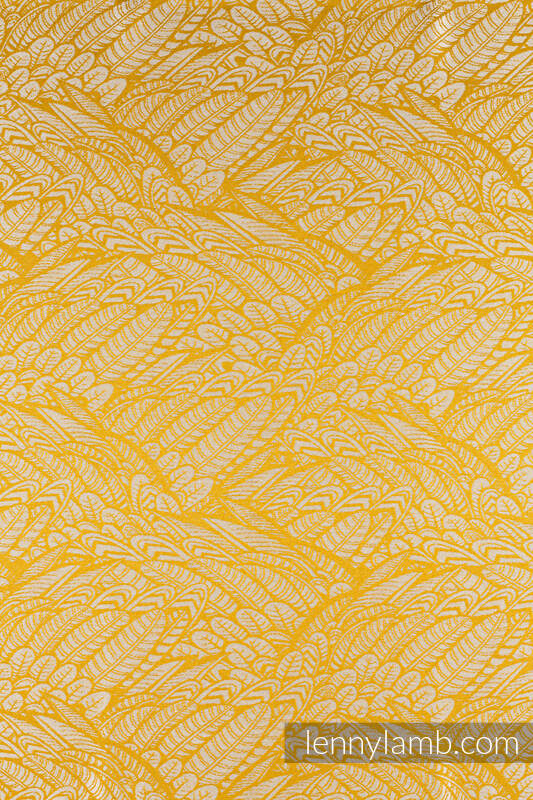 Marsupio LennyPreschool, misura Preschool, tessitura Jacquard, (100% viscosa di bamboo) - WILD SOUL - AURUM #babywearing