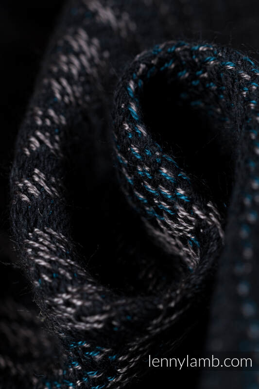Bandolera de anillas, tejido Jacquard, con plegado simple - (54% algodón, 46% TENCEL) - RAINFOREST - NOCTURNAL - standard 1.8m #babywearing