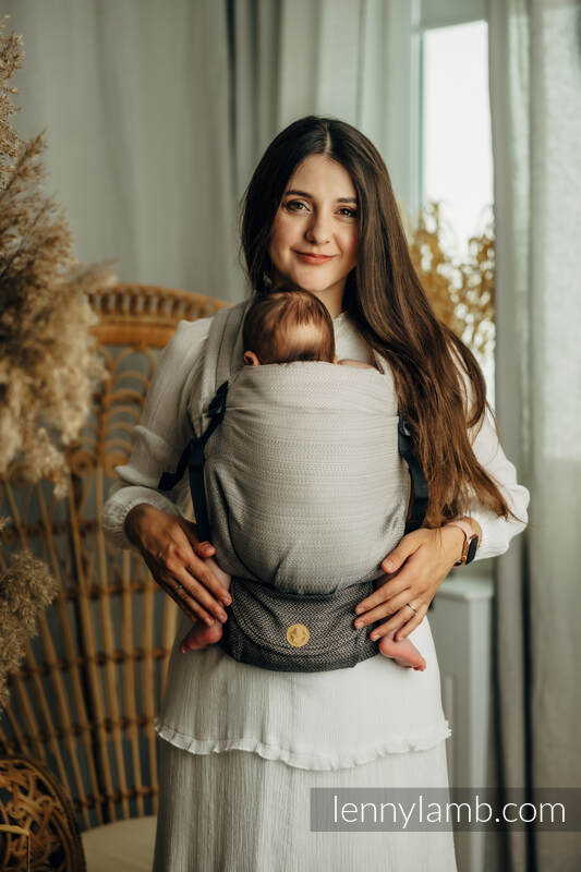 Nosidełko LennyLight, splot jodełkowy, 100% bawełna , rozmiar standard - NOVA - MAŁA JODEŁKA OMBRE TOSIA #babywearing