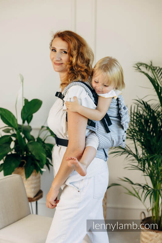 Nosidełko LennyPreschool, splot tessera,100% bawełna , rozmiar preschool - BASIC LINE SELENIT #babywearing
