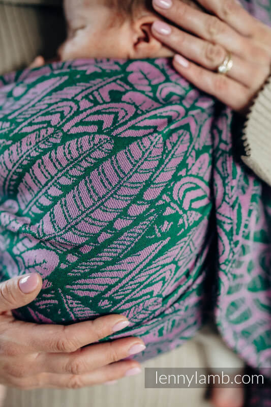 Ring Sling, Jacquard Weave (100% cotton), with gathered shoulder - WILD SOUL - SASSY - standard 1.8m #babywearing
