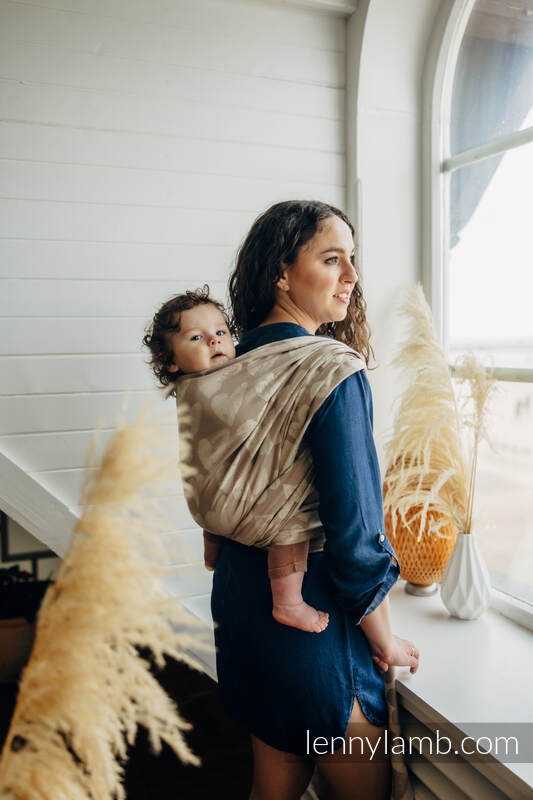 Baby Wrap, Jacquard Weave (100% cotton) - LOVKA PETITE - BOLD - size L #babywearing