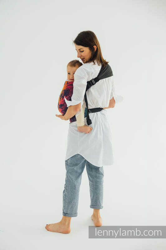 LennyHip Carrier (1/2 of LennyTwin Carrier), Standard Size, jacquard weave 100% cotton - JURASSIC PARK - NEW ERA #babywearing