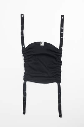Baby carrier hood (100% cotton) -  LITTLE HERRINGBONE EBONY BLACK