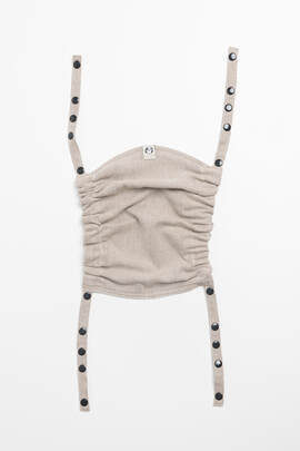 Baby carrier hood (100% cotton) - PEANUT BUTTER