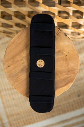 Soutien lombaire maxi - LITTLE HERRINGBONE EBONY BLACK